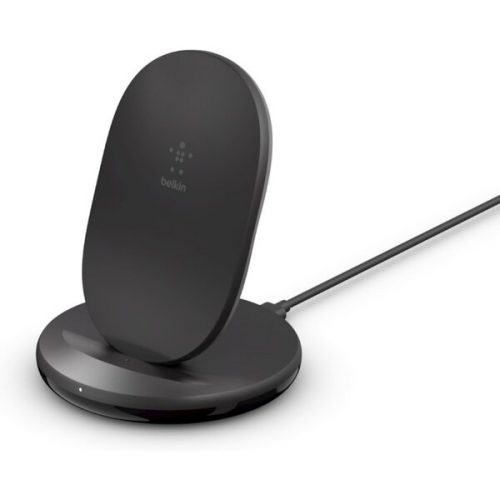 Belkin BOOST CHARGE 15W bezdrátová stojánková nabíječka černá BELKIN