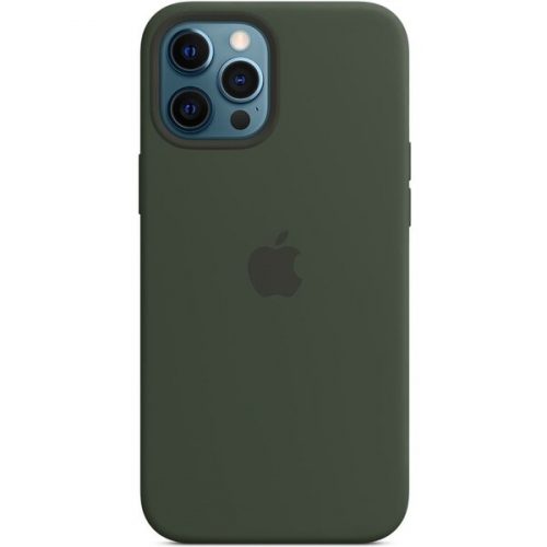Apple silikonový kryt s MagSafe na iPhone 12 Pro Max kypersky zelený Apple