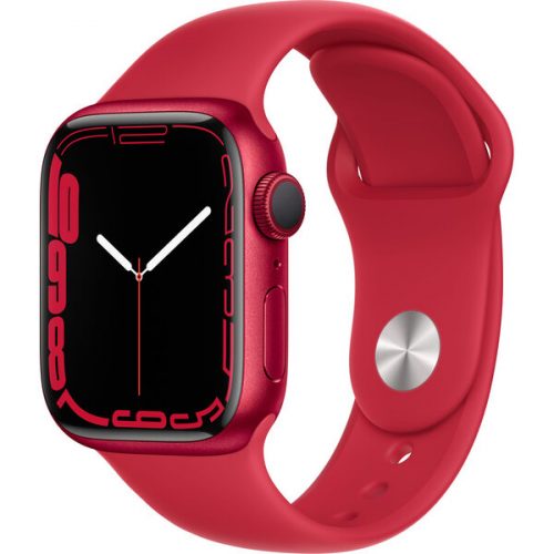 Apple Watch Series 7 41mm (PRODUCT)RED hliník s červeným sportovním řemínkem Apple
