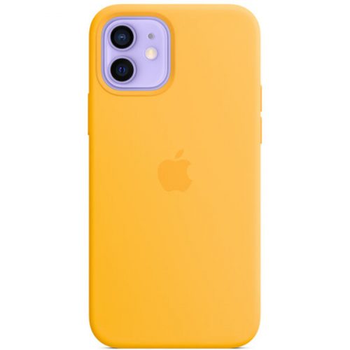 Apple silikonový kryt s MagSafe na iPhone 12 a iPhone 12 Pro slunečnicový Apple