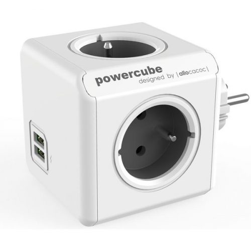 PowerCube Original USB zásuvka šedá Powercube