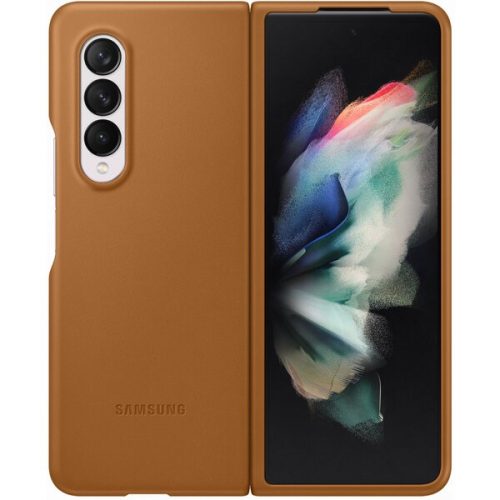 Samsung Leather cover Z Fold3 camel Samsung
