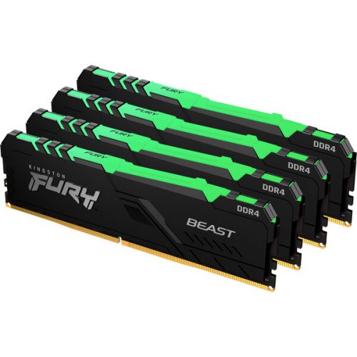 Kingston FURY Beast 128GB 3200MHz DDR4 CL16 DIMM (4x32GB) RGB Kingston