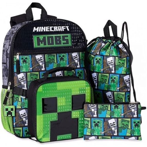 Školní set Minecraft - set 5 produktů 30 x 41 x 9 cm Cure Pink distribuce