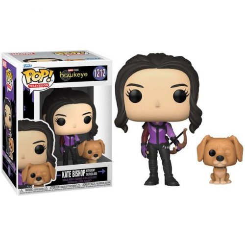 Funko POP! #1212 & Buddy: Marvel Hawkeye - Kate Bishop w/Lucky the Pizza Dog Funko