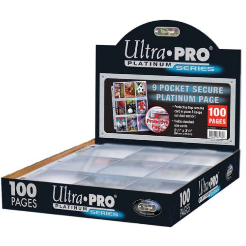 Stránky UP - Secure Platinum - 9-Pocket (3 Hole) Display (100 stránek) UltraPro
