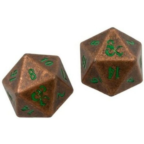 UP - Heavy Metal Fall 21 Copper and Green D20 Dice Set Dungeons & Dragons UltraPro