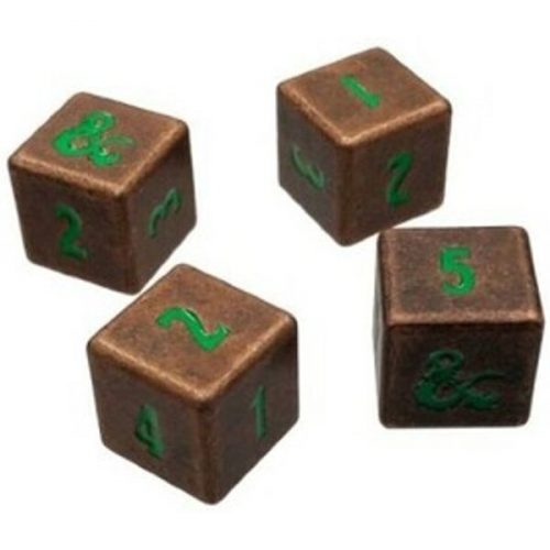 UP - Heavy Metal Fall 21 Copper and Green D6 Dice Set Dungeons & Dragons UltraPro