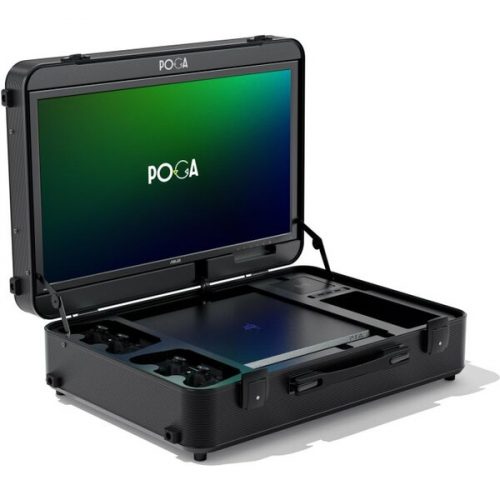 POGA PRO herní cestovní kufr - černý (pro PlayStation 4 slim) POGA