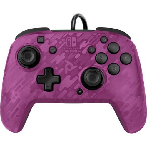 PDP Faceoff Deluxe+ Audio Controller Camo Purple (Switch) PDP