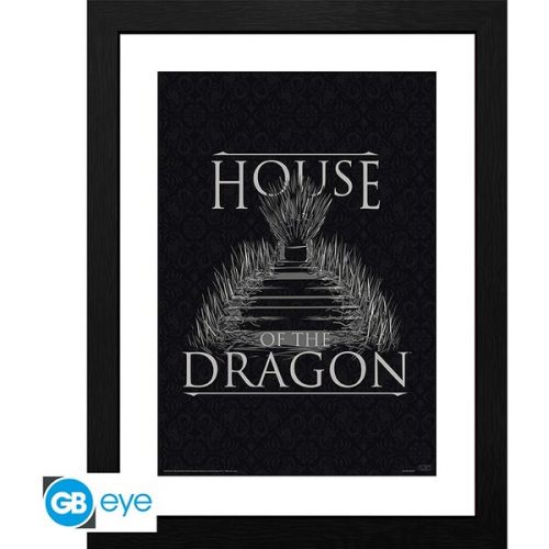Obraz v rámu House of the Dragon - Iron Throne Abysse Corp