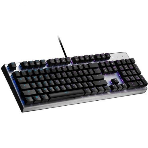Cooler Master CK351 herní klávesnice Blue Switch US stříbrná Cooler Master