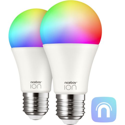 Niceboy chytrá žárovka ION SmartBulb RGB 9W - E27 SET 2 ks Niceboy