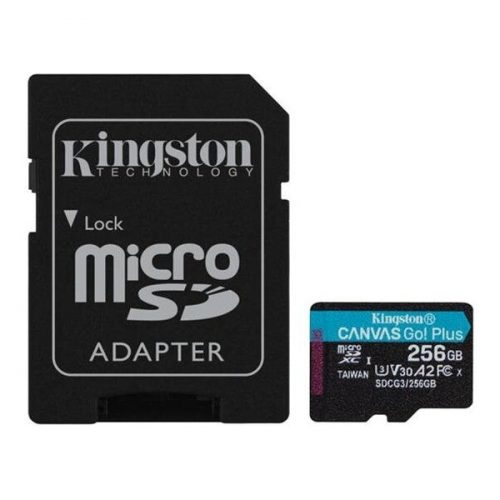 Kingston microSDXC Canvas Go! Plus 256GB 170MB/s UHS-I U3 + SD adaptér Kingston