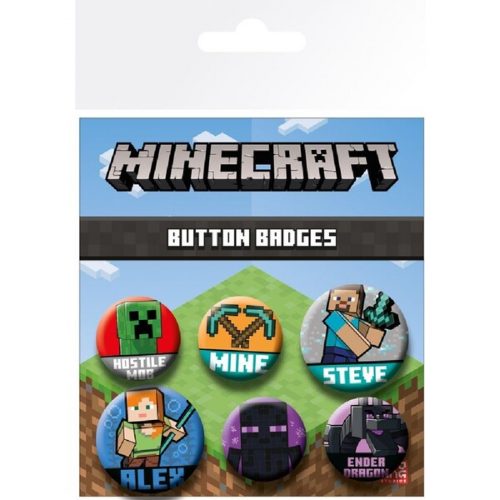 Set odznaků Minecraft Abysse Corp
