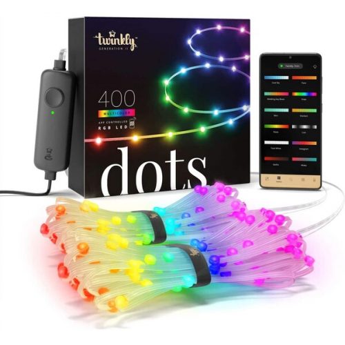 Twinkly Dots LED pásek 400 světýlek 20m transparentní Twinkly