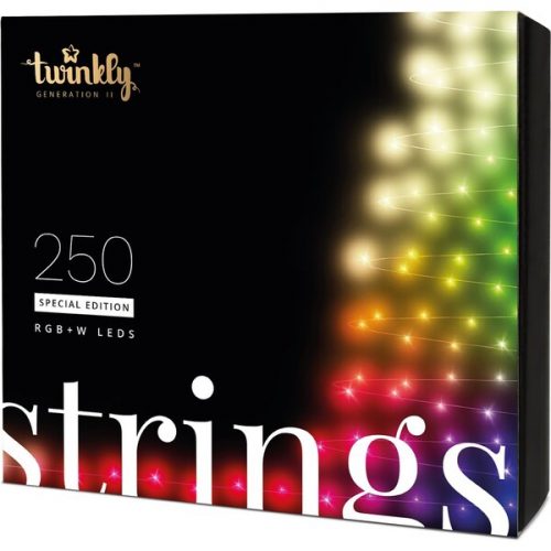 Twinkly Strings Special Edition chytré žárovky na stromeček 250 ks 20m čirý kabel Twinkly