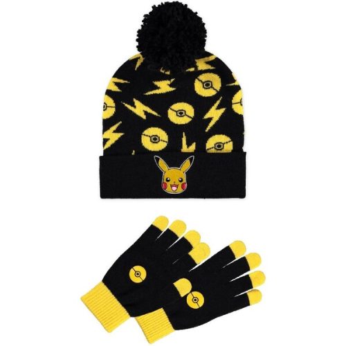 Dárkový set čepice a rukavice Pokémon - Pikachu Difuzed