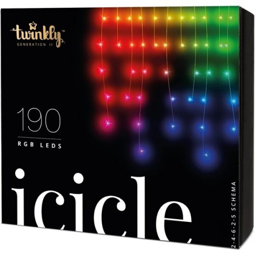 Twinkly Icicle Multi-Color chytrá světýlka 190 ks 5m Twinkly