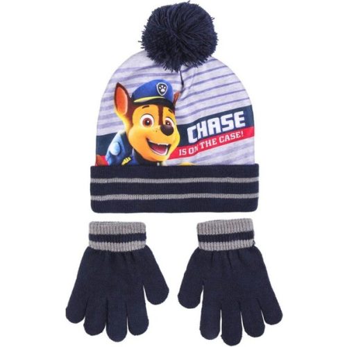 Zimní set dětský čepice a rukavice - Paw Patrol - Chase Cure Pink distribuce