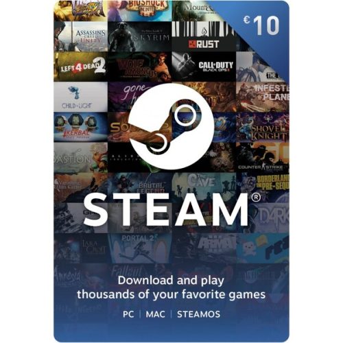 STEAM - Naplnění peněženky 10 EUR (EP - CZ) Steam