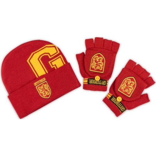 Zimní set čepice a rukavice - Harry Potter Gryffindor Cure Pink distribuce