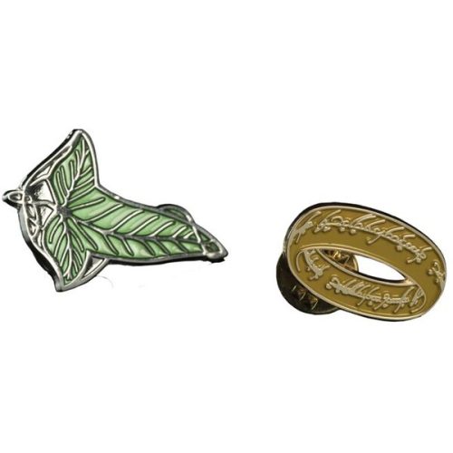 Set odznaků Lord of the Rings - Elven Leaf and One Ring FS Holding