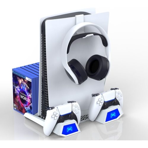 iPega P5023A nabíjecí stanice s chlazením pro PS5 bílá iPega