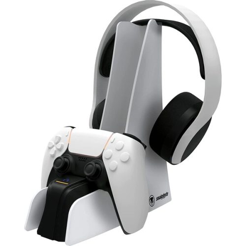 SNAKEBYTE PS5 Dual Charge 5 & Headset Stand white SNAKEBYTE