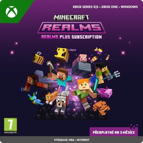 Minecraft Realms Plus 3 měsíční předplatné (PC/Xbox) Microsoft