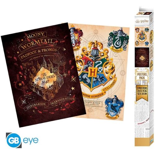 Set 2 plakátů Harry Potter - Crest and Marauders Abysse Corp