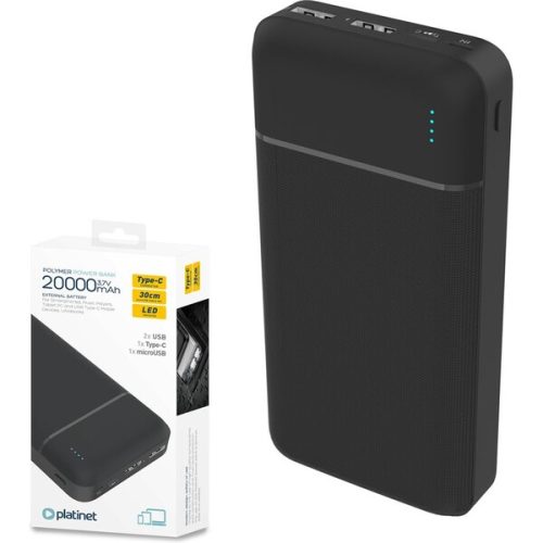 Platinet Power Bank PMPB20W706B 20000mAh černá Platinet