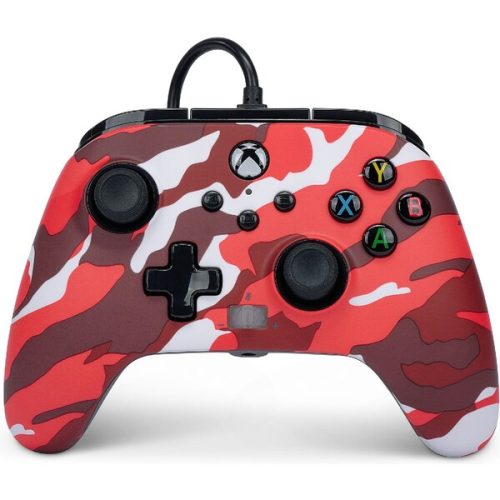 PowerA Enhanced drátový herní ovladač (Xbox) Red Camo (non-metallic) PowerA