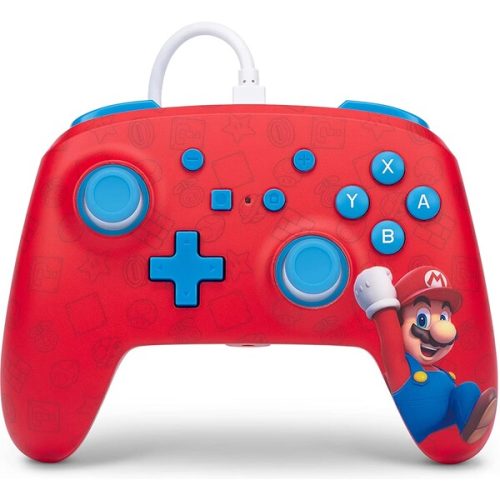 PowerA Enhanced drátový herní ovladač - Woo-hoo! Mario (Switch) PowerA