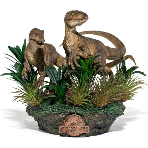 Soška Iron Studios Just The Two Raptors Deluxe Art Scale 1/10 - Jurassic Park Iron Studios