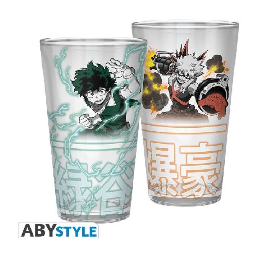 Sklenice My Hero Academia - Izuku & Bakugo 400 ml Abysse Corp