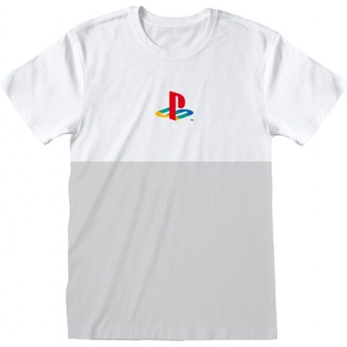 Tričko PlayStation Retro Symbol White Unisex 2XL Heroes inc