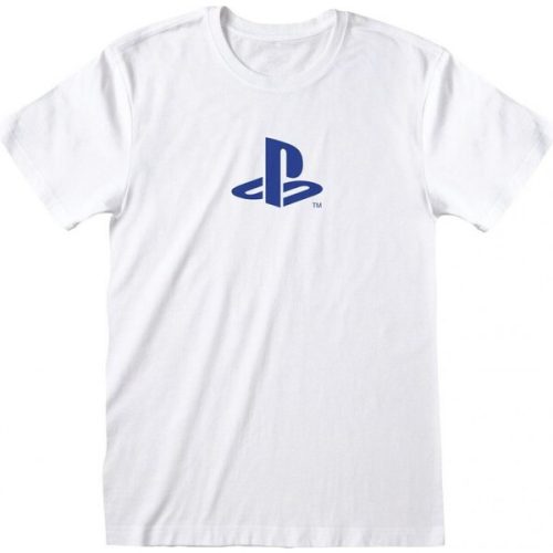 Tričko PlayStation Blue Logo White Unisex L Heroes inc