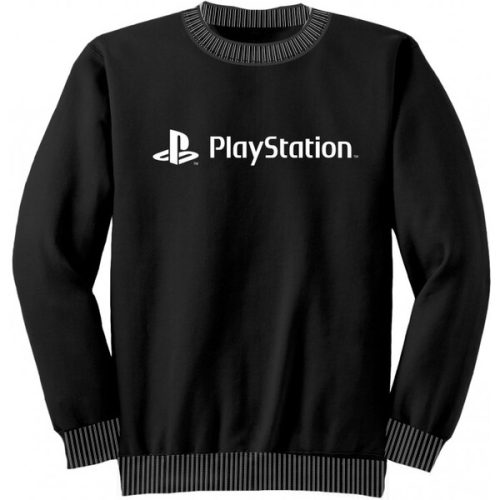 Tričko s dlouhým rukávem PlayStation Logo Long Black Unisex L Heroes inc