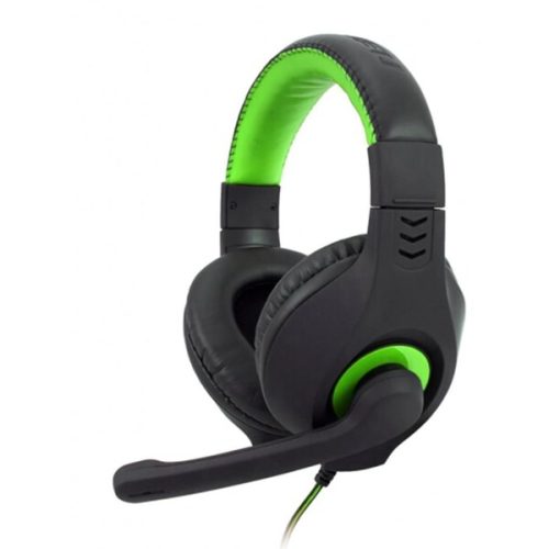 C-TECH Nemesic V2 herní sluchátka černozelená C-TECH