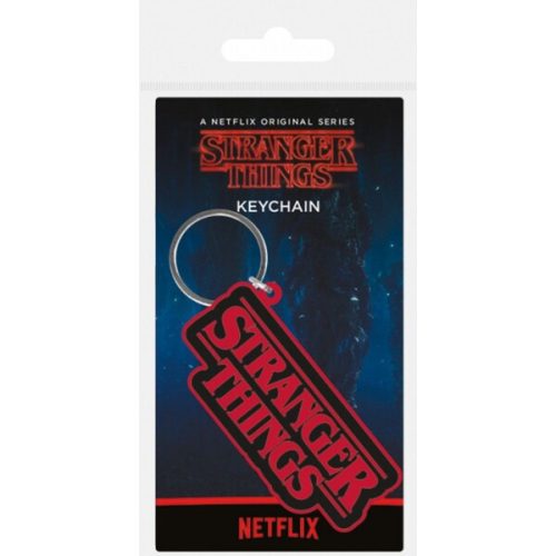 Klíčenka gumová Stranger Things - logo Pyramid International