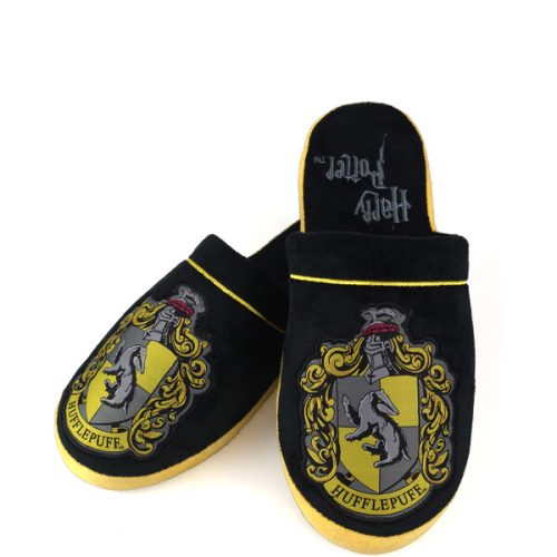 Papuče Harry Potter: Hufflepuff černé EU 42/45 Groovy UK