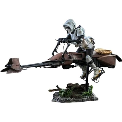 Socha Hot Toys Star Wars: Return of the Jedi - Scout Trooper & Speeder Bike 1/6 Hot Toys