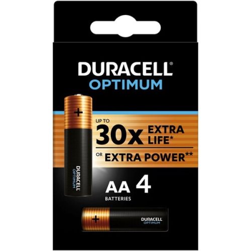 Duracell Optimum AA alkalická baterie 1500 4 ks Duracell