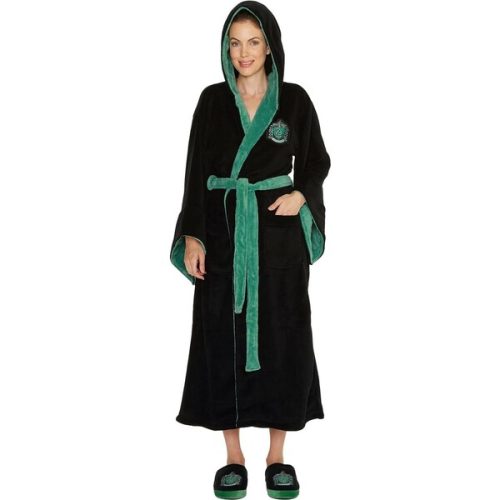 Župan dámský s kapucí Harry Potter: Slytherin černý Groovy UK