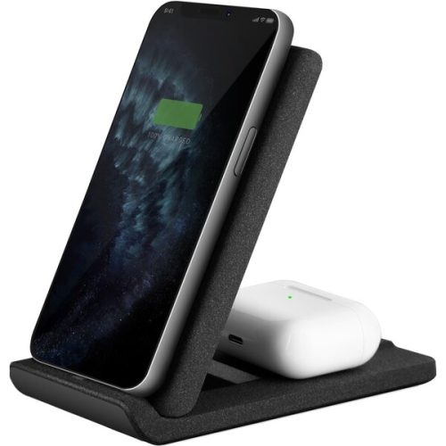 UNIQ Vertex DUO 15W stojánek pro bezdrátové nabíjení černý UNIQ