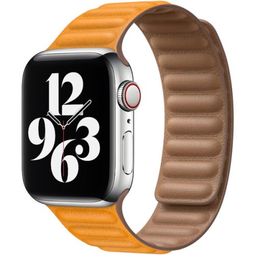 Apple Watch kožený tah 40/38mm S/M měsíčkově oranžový Apple
