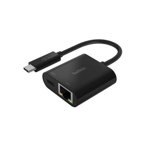 Belkin USB-C adaptér s Ethernet (60W napájení) černý BELKIN
