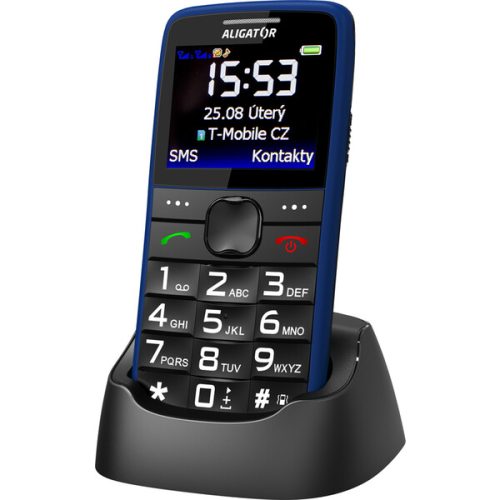 ALIGATOR A675 Senior modrý + stolní nabíječka Aligator