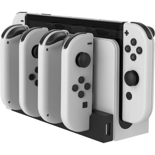 iPega 9186 nabíjecí stanice pro Nintendo Switch a Joy-con bílá/černá iPega
